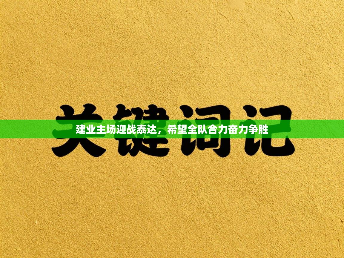 建业主场迎战泰达，希望全队合力奋力争胜  第1张